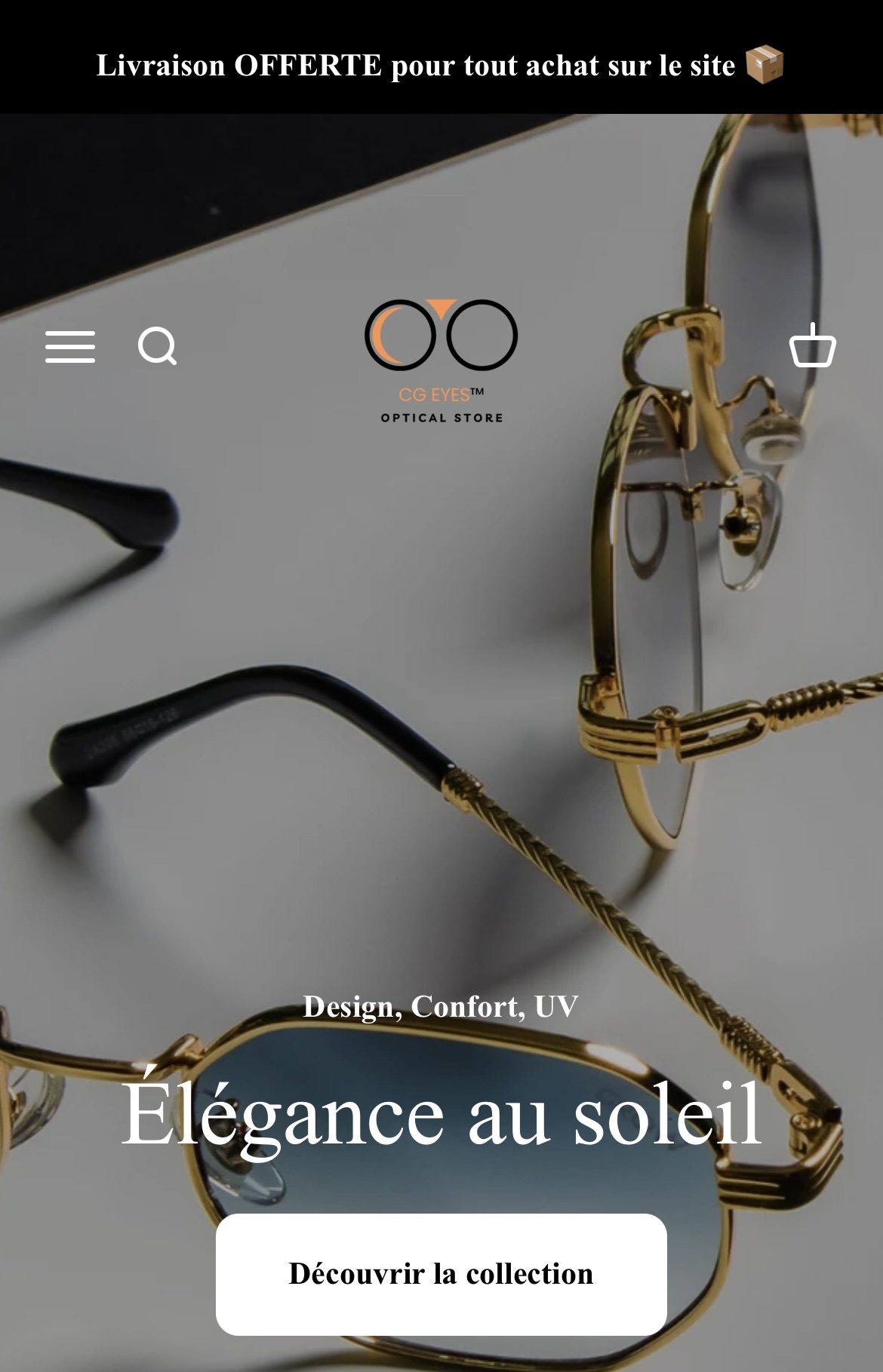 Boutique créée pour un client